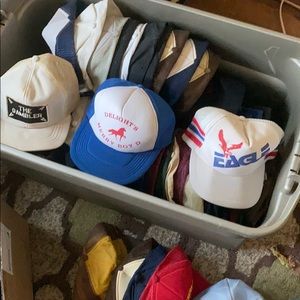 Huge vintage hat lot!